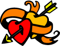 Gif animé coeur noir